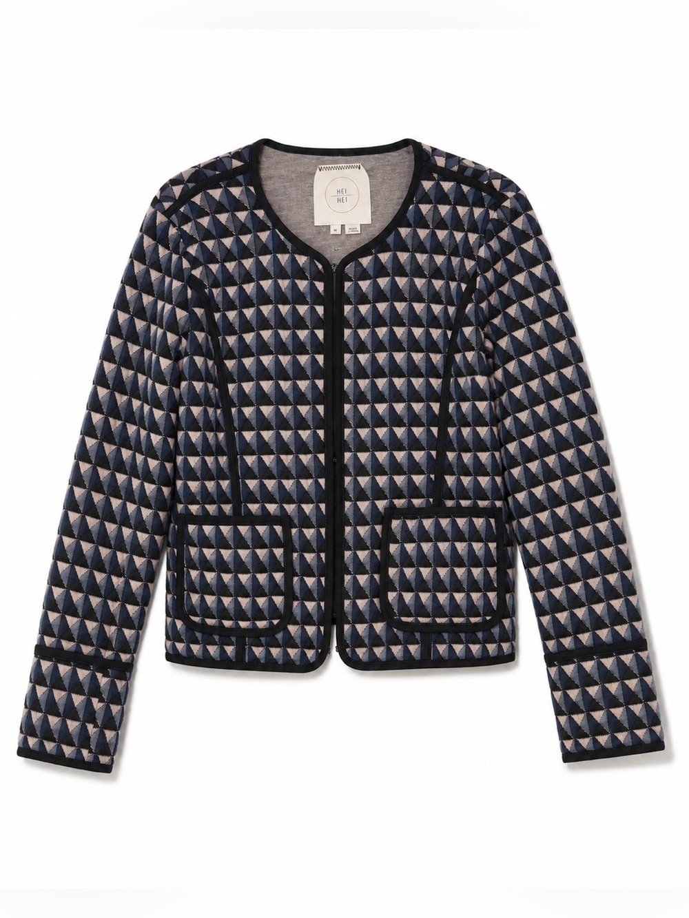 Anthropologie Hei Hei Vala Geometric Quilted Jacket